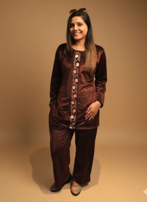 Velvet Cordset - Rich Brown