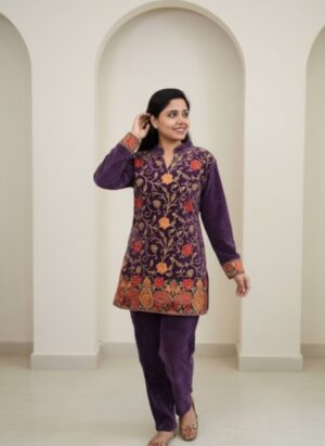 Kashmiri Embroidered Cord Set