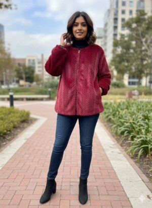 Textured Fleece Jacket
