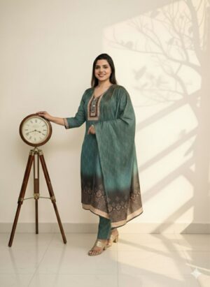 Pista Green Velvet Suit