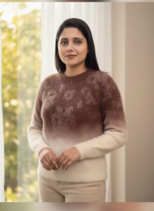 Gradient Floral Knit